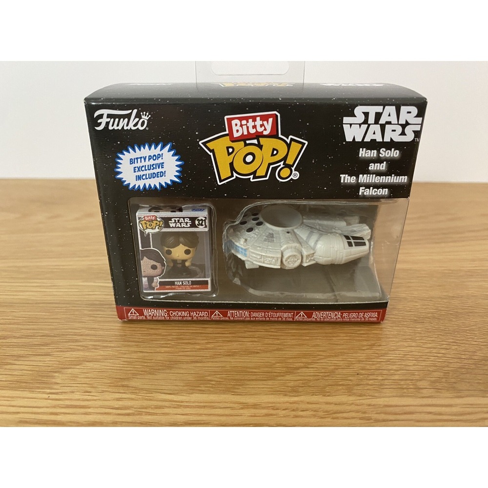 Funko Bitty POP! Rides: Star Wars HAN SOLO & MILLENNIUM FALCON New & Sealed Box